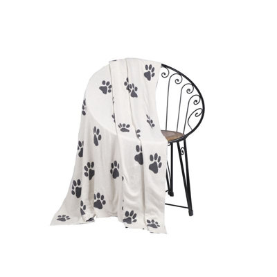 Penguin Home Knitted Throw Blanket 100% Cotton in Pet Designs