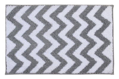 Penguin Home Microfiber Tufted Reversible Bath Mat - Waves and Rectangles Price Comparisons | Compare The Build