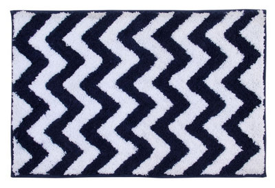 Penguin Home Microfiber Tufted Reversible Bath Mat - Waves and Rectangles Price Comparisons | Compare The Build