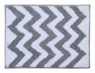 Penguin Home Microfiber Tufted Reversible Bath Mat - Waves and Rectangles Price Comparisons | Compare The Build