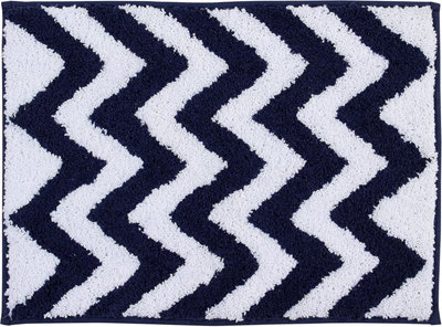 Penguin Home Microfiber Tufted Reversible Bath Mat - Waves and Rectangles Price Comparisons | Compare The Build