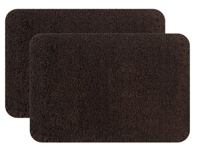 Penguin Home Non Slip Microfiber Fluffy Tufted Bath Mat Set of 2 Price Comparisons | Compare The Build