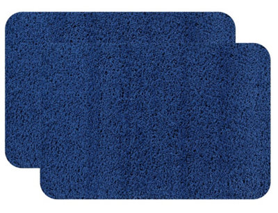 Penguin Home Non Slip Microfiber Fluffy Tufted Bath Mat Set of 2 Price Comparisons | Compare The Build