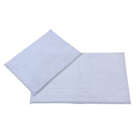Penguin Home Non Slip Microfiber Plush Tufted Ultra Soft Bath Mat - Set of 2