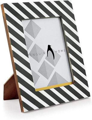 Penguin Home Photo Frame Striped Design