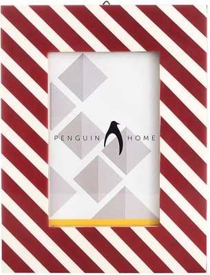 Penguin Home Photo Frame Striped Design