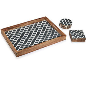 Penguin Home Set of Serving Tray Coasters Set