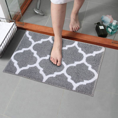 Penguin Home Tufted Reversible Bath Mat, 100% Micropolyester Pile, Silver, 50x80cm Price Comparisons | Compare The Build