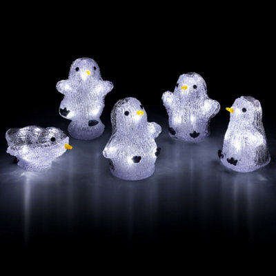 Penguin Light LED Christmas Decorations Indoor Outdoor Battery Operated ...