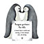 Penguin Partners For Life Couple Ornament With Mini Sentiment Card