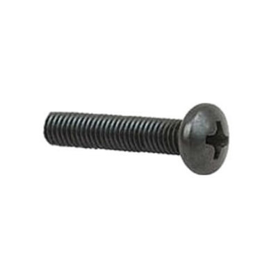 Penn Elcom 100 x M6 Pozi Drive Pan Head Screws Black 40mm/1.57" S1090K