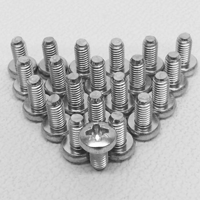 Penn Elcom 100 x M6 Pozi Pan  Screws 20mm S1160
