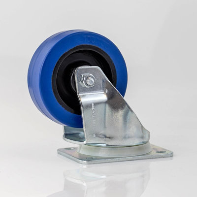 Penn Elcom 100mm / 3.94"  Heavy Duty Blue Swivel Castor W9000-V6 Price Comparisons | Compare The Build