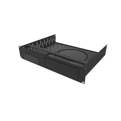 Penn Elcom 2U Vented Rack Shelf & Magnetic Faceplate For 1 x Sonos Port & 1 x Sonos Amp R1498/2UK-SONPT
