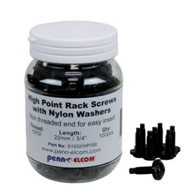 Penn Elcom Pack of 100 x 10/32 Thread High Point Screws S1032/HP/WA/100