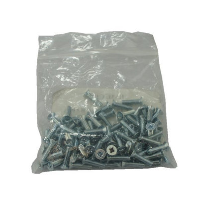 100 x elektrische Schrauben für Lichtsteckdose, BZP-Stahl, 3,5 x 75 mm