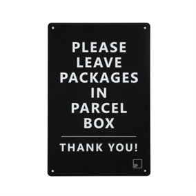 Penn Elcom Parcel Box Delivery Placard PBXWPB