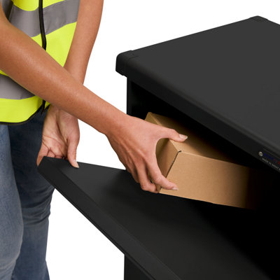 Penn Elcom  Secure Parcel Drop Box, Standard, Black