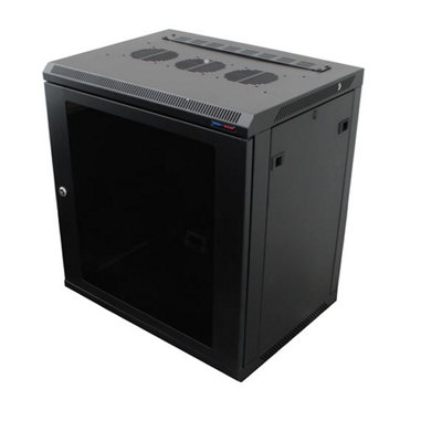 Penn Elcom Wall Mount Rack Enclosure 12U 450mm/17.72 Inch Deep M6 Rack ...