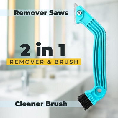 PentaUSA Grout Reviver Set, ReadyMix with Sponge, Rake, Floater, Grout repair, Revives Bathroom, Kitchen, Floor Tiles (White)