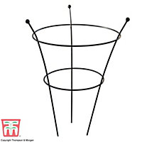 Peony Frame Outdoor Heavy Duty Herbaceous Garden Plant Support Ring for Perennial Flowers Border Cage (3 x Peony Frame)