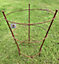 Peony Herbaceous Plant Rust Support Frame Garden Flower Stand Ring Cage (H)51cm (Dia)40cm