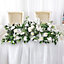 Peony Rose Wedding Aisle Flowers Artificial Silk Row Decor 100 x 35 cm