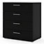 Pepe Chest of 4 Drawers in Black