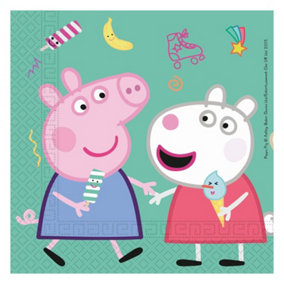 Peppa Pig 2 Ply Napkins (Pack of 20) Multicoloured (One Size)