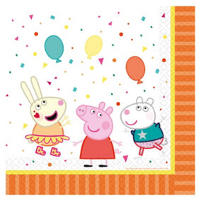 Peppa Pig Disposable Napkins (Pack of 16) Multicoloured (One Size)