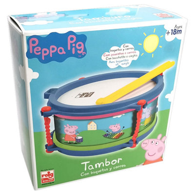 Peppa Pig Drum Musical Percussion Instrument Educational Toy Easy-to-use
