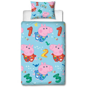 Peppa Pig George Counting Single Duvet Cover Set