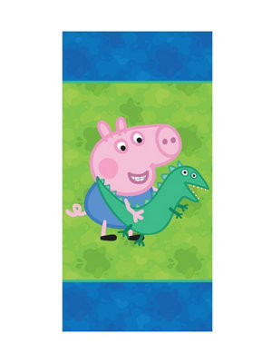 peppa-pig-george-dinosaur-beach-towel