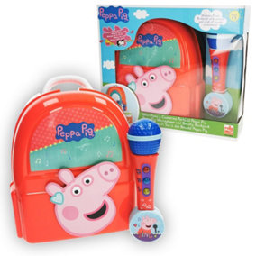 Peppa Pig Microphone & Backpack with built in Music and Sounds Toy Easy-to-use