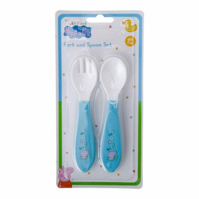 Peppa Pig My First Fork & Spoon Set - Assorted