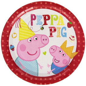 Peppa Pig Paper Party Plates (Pack of 8) Multicoloured (One Size)