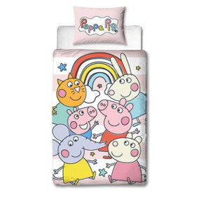 Peppa Pig Playful Single Panel Duvet and Pillowcase Set
