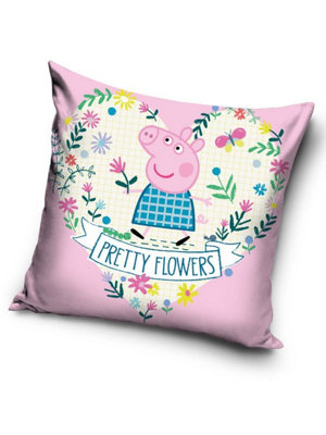 Peppa Pig Pretty Flowers Cushion | DIY at B&Q