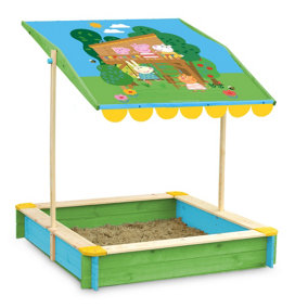 Peppa Pig Sandpit With Height Adjustable Roof