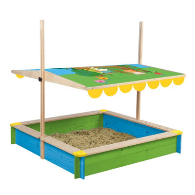 Peppa Pig Sandpit With Height Adjustable Roof