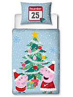 Peppa Pig Santa Junior Christmas Duvet Cover Set