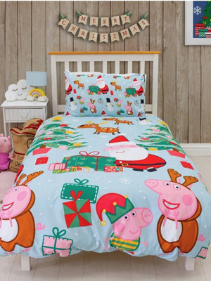 Peppa pig cot bed hot sale sheets