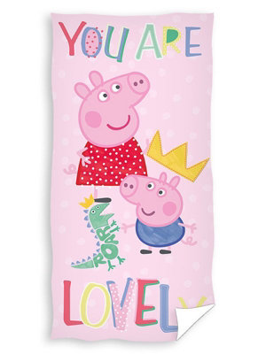 Peppa Pig You Are Lovely Cotton Beach Towel