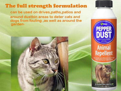 Pepper Dust 225g Pet Repellent for Gardens Paths and Patios Deters Cats ...