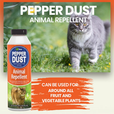 Pepper Dust 225g Pet Repellent for Gardens Paths and Patios Deters Cats ...