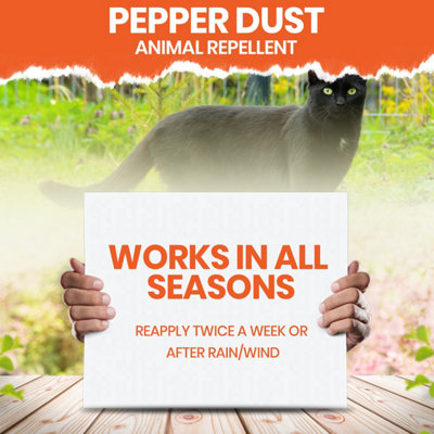 Pepper Dust 225g Pet Repellent for Gardens Paths and Patios Deters Cats ...