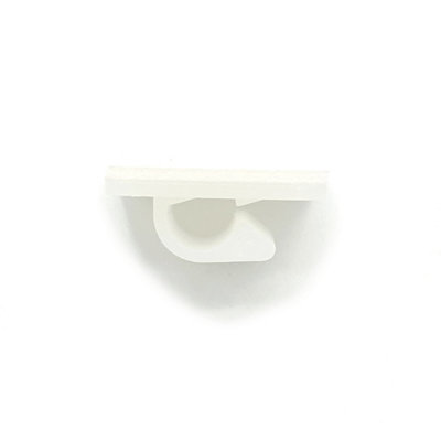 PEPTE 100 x Nylon Self Adhesive Cable Clips 16x16mm White
