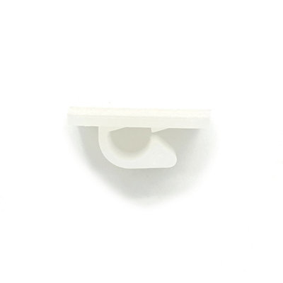 PEPTE 100 x Nylon Self Adhesive Cable Clips 25x25mm White