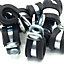 PEPTE 10pcs x 10mm Rubber Lined Cable P-Clips Steel Hose P Clamps