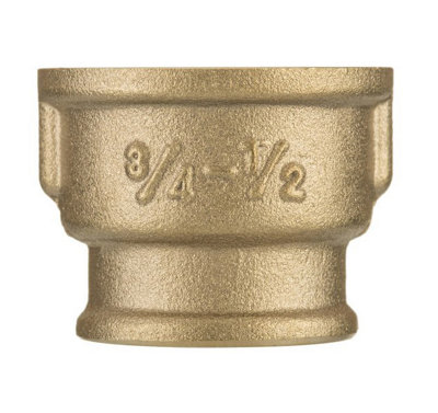 PEPTE 1x3/4 Inch Pipe Reduction Muff Female Thread Adaptor Fittings Brass